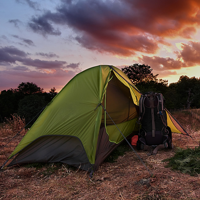 green tent in the outdoors